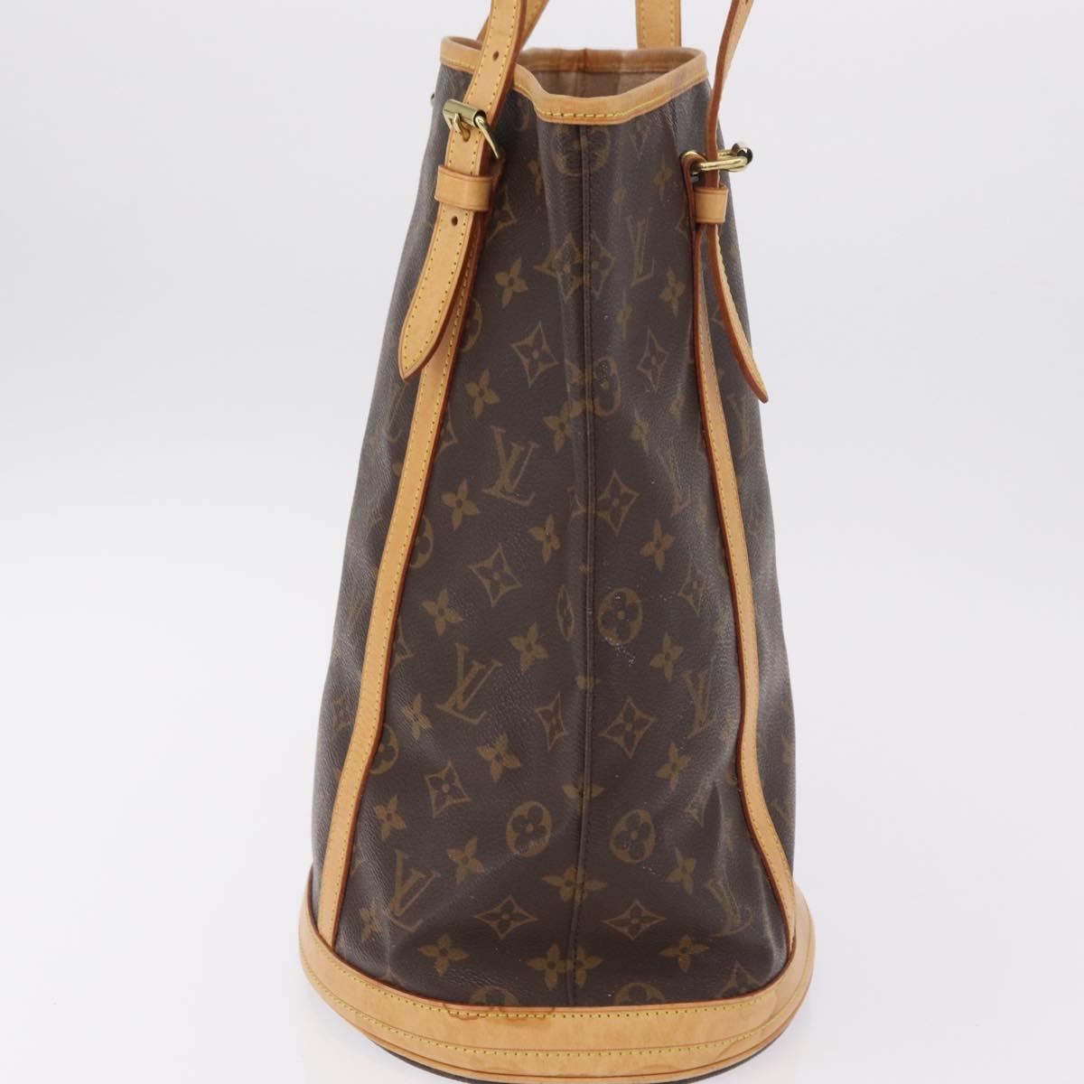 LOUIS VUITTON Monogram Bucket GM Shoulder Bag M42236 LV Auth LN164