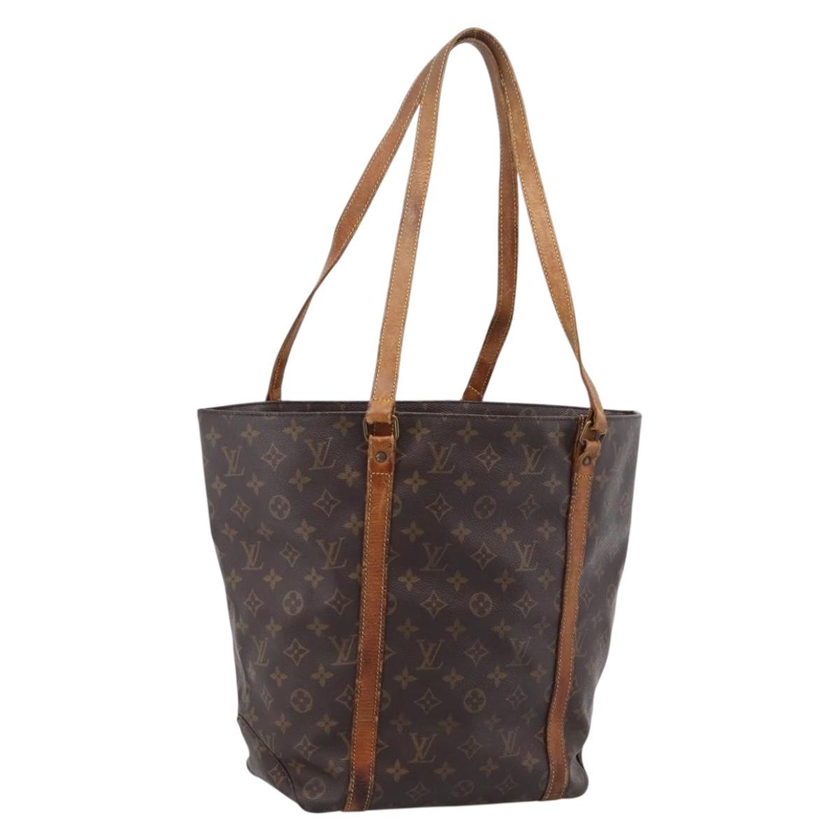 LOUIS VUITTON Monogram Sac Shopping GM Tote Bag M51110 LV Auth LN170