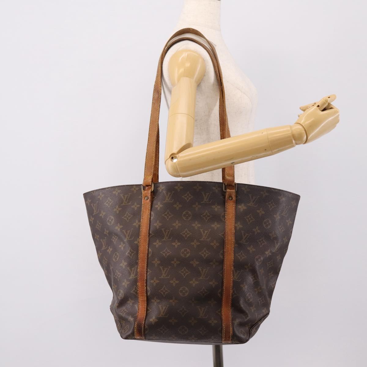 LOUIS VUITTON Monogram Sac Shopping GM Tote Bag M51110 LV Auth LN170