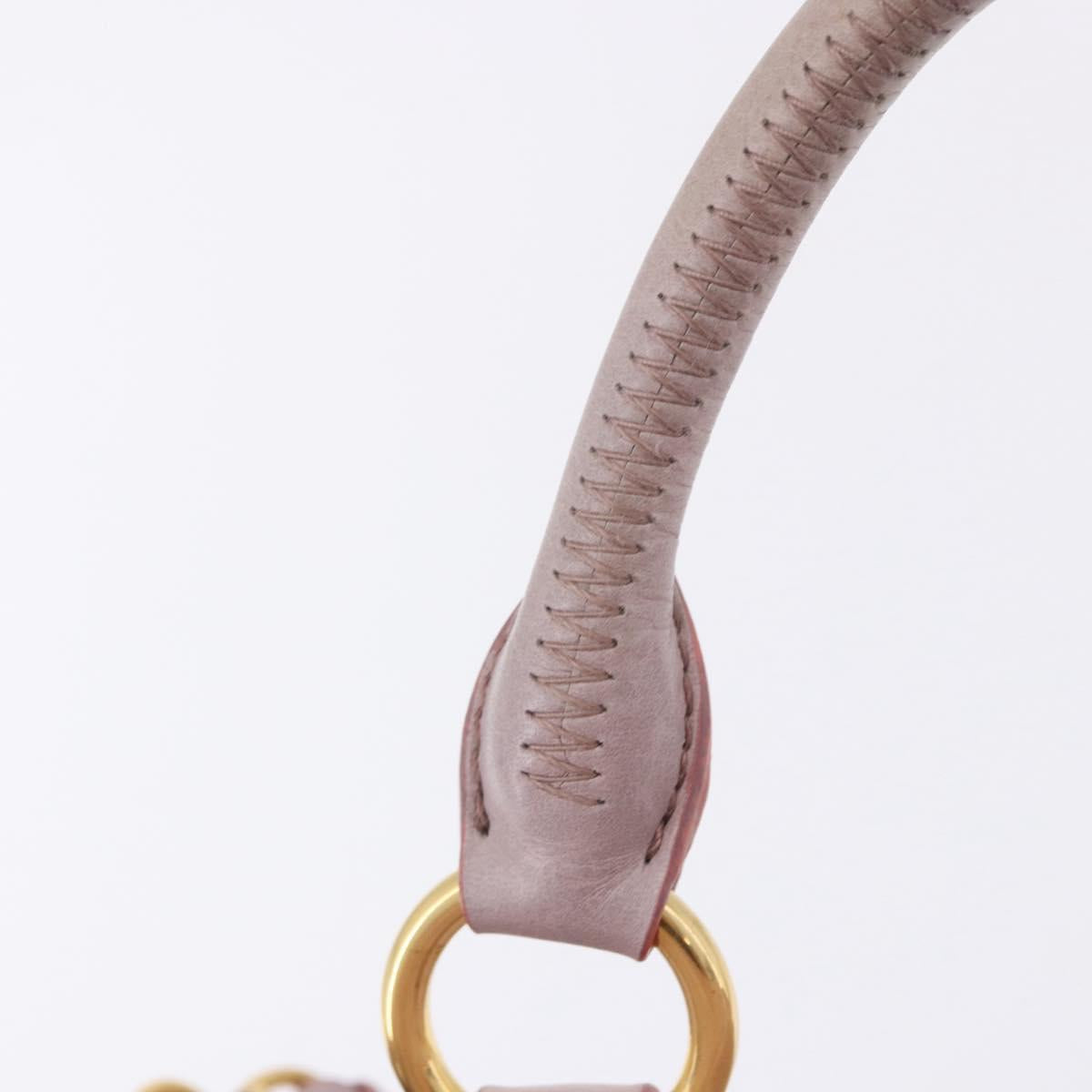 Miu Miu Hand Bag Vitellolux 2way Pink Gold Auth LN171V