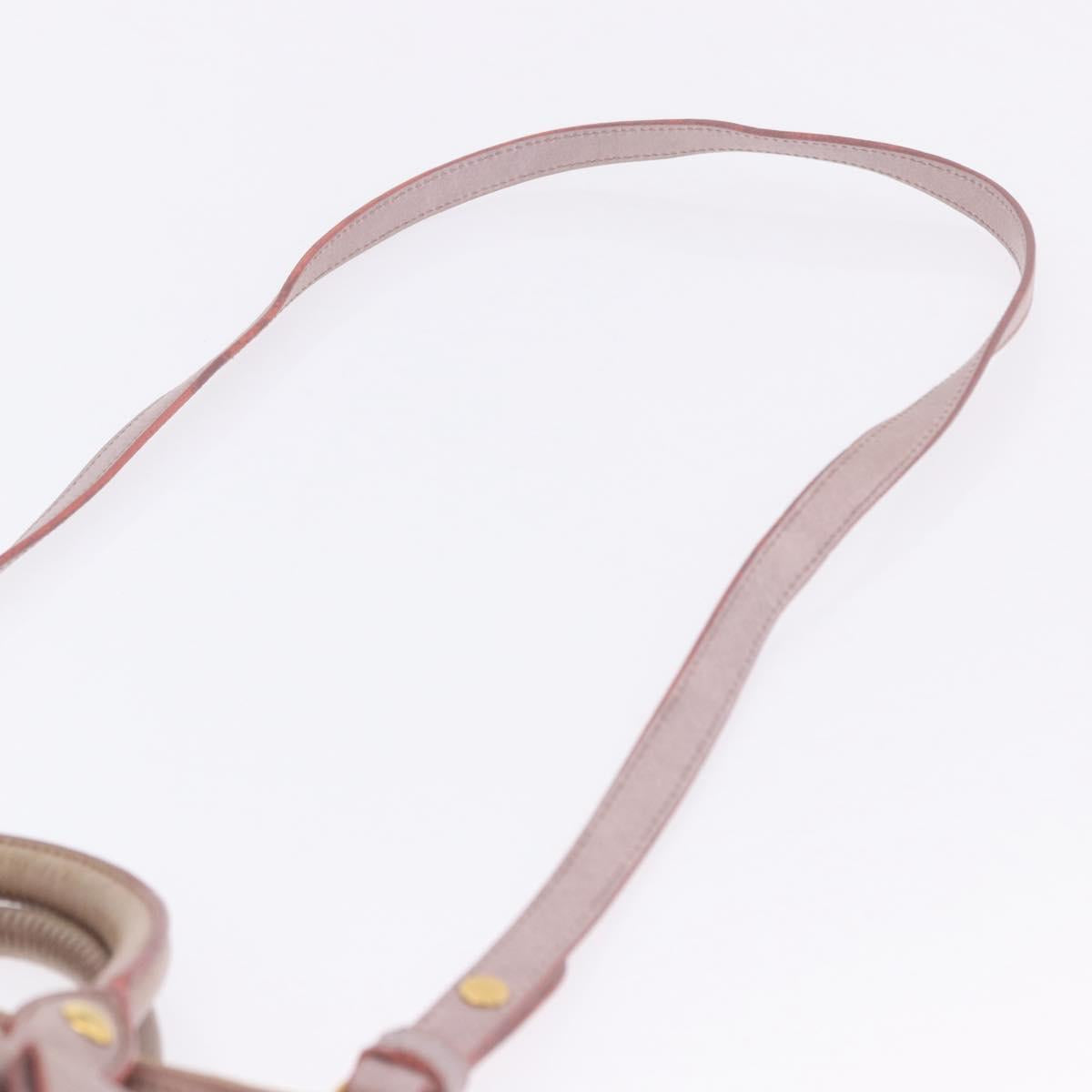 Miu Miu Hand Bag Vitellolux 2way Pink Gold Auth LN171V