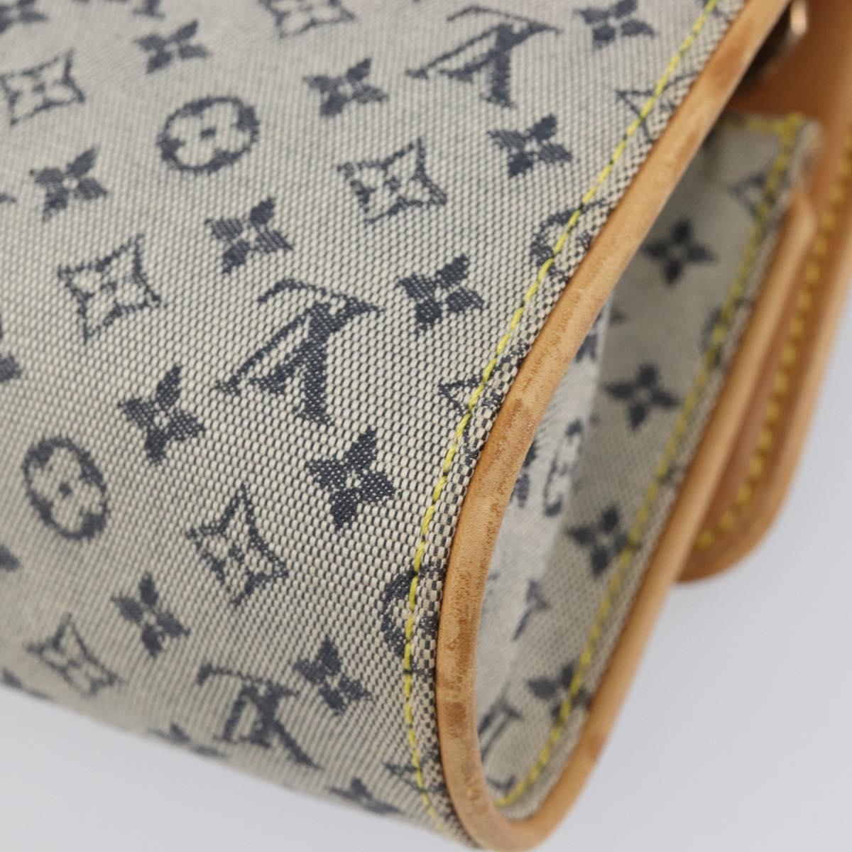 LOUIS VUITTON Monogram Mini Camille Chain Bag Blue M92002 LV Auth LN175A