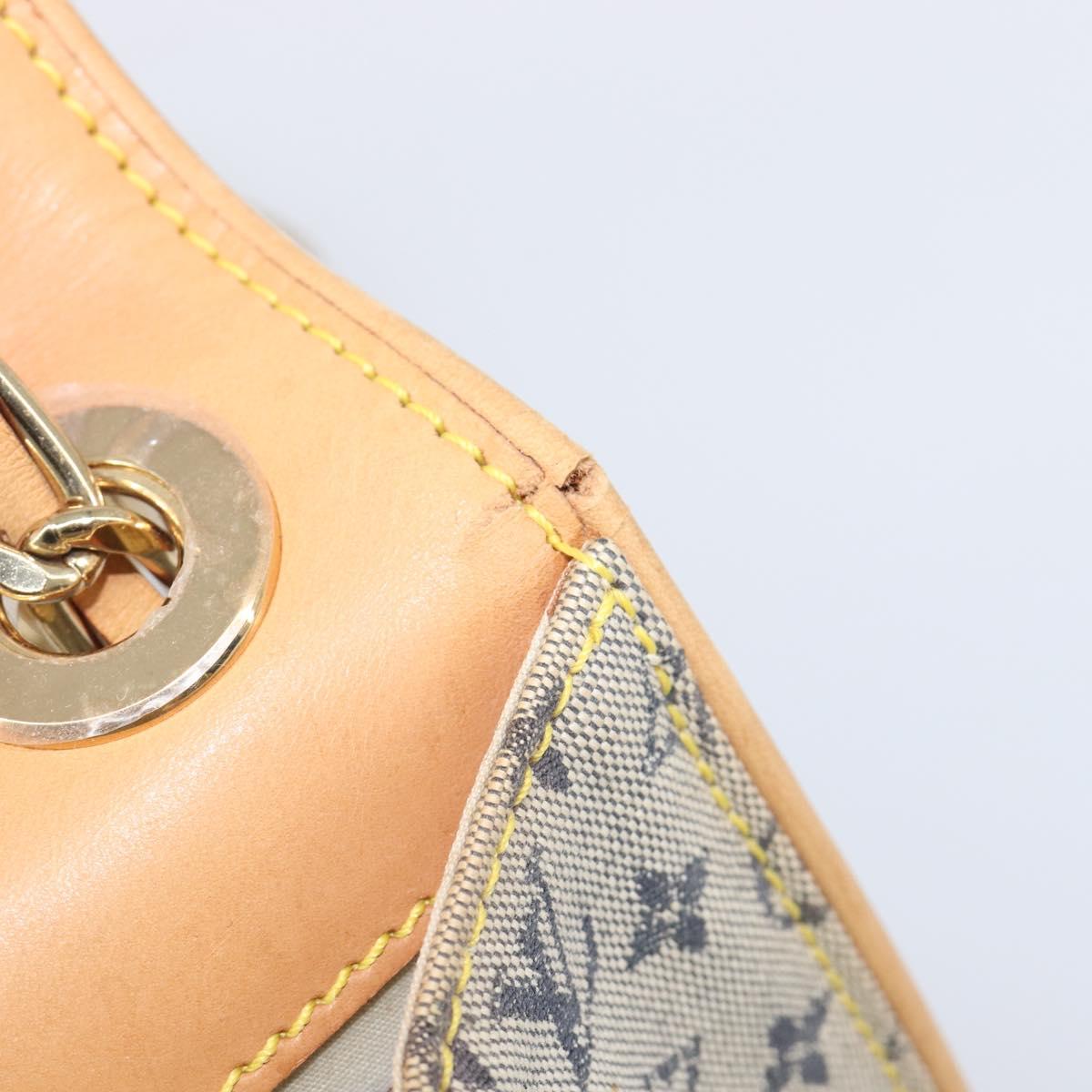 LOUIS VUITTON Monogram Mini Camille Chain Bag Blue M92002 LV Auth LN175A