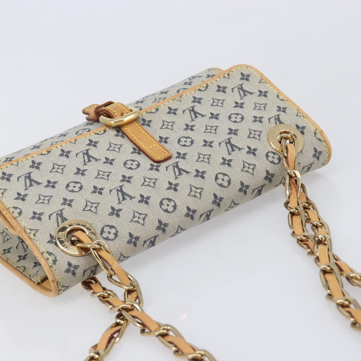 LOUIS VUITTON Monogram Mini Camille Chain Bag Blue M92002 LV Auth LN175A