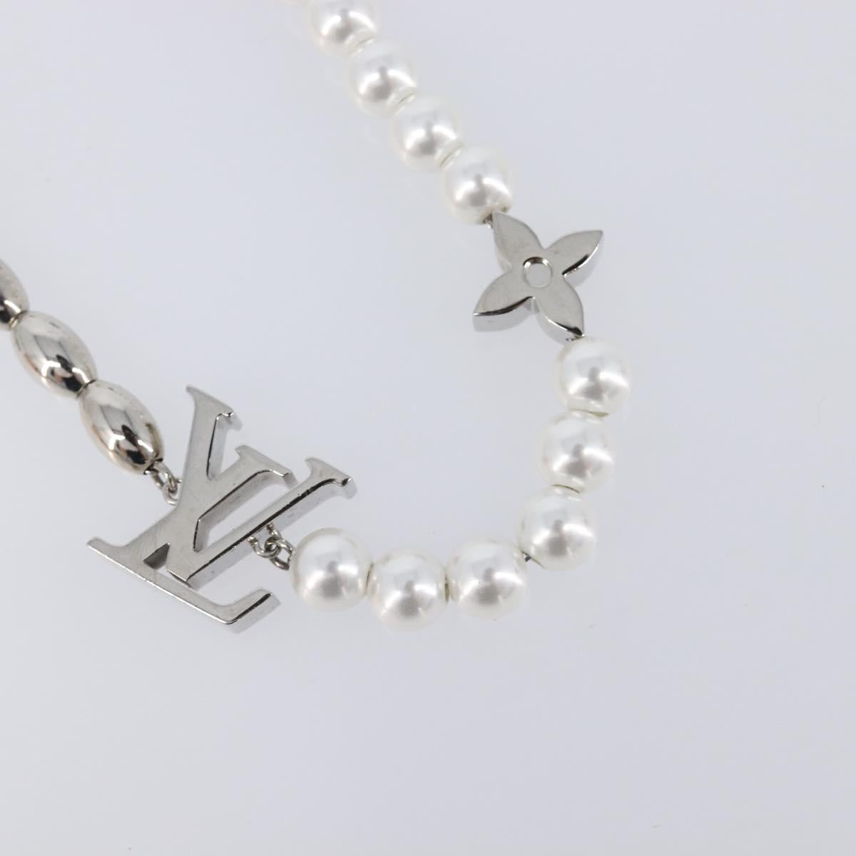 LOUIS VUITTON Bag Charm Chain Belt Pearl Fusion Key Holder M01947 LV Auth LN177M