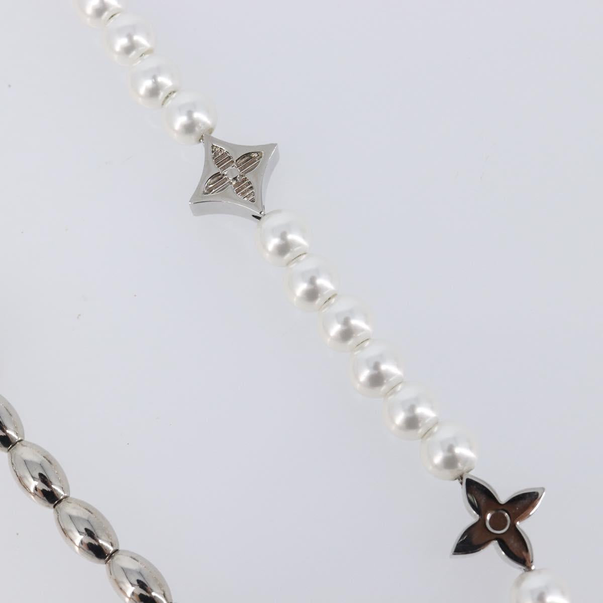 LOUIS VUITTON Bag Charm Chain Belt Pearl Fusion Key Holder M01947 LV Auth LN177M