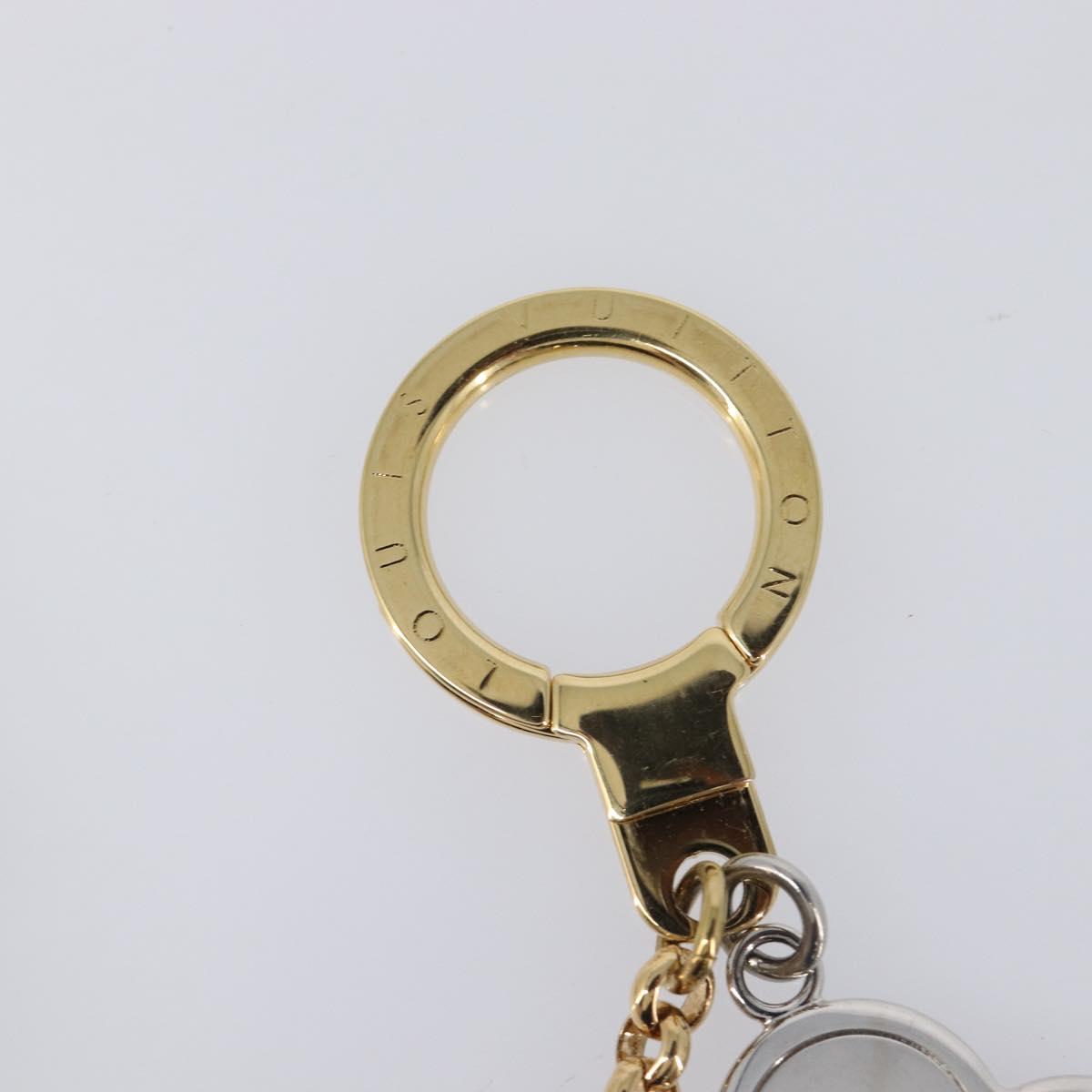 LOUIS VUITTON Chain Vivienne BFF Key Holder Metal Silver M00835 LV Auth LN178M