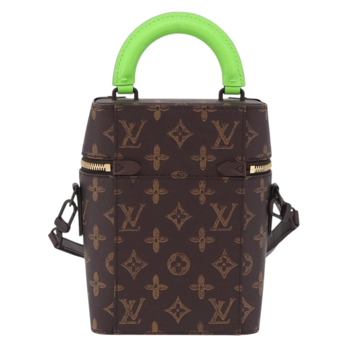 LOUIS VUITTON Monogram Vertical Box Trunk Shoulder Bag M59664 LV Auth LN212SM