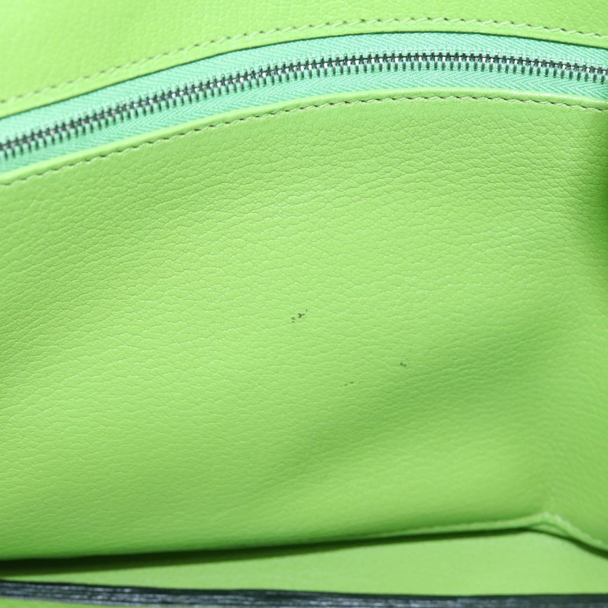 HERMES Birkin 35 Hand Bag Taurillon Leather Green Silver Auth LN220SM