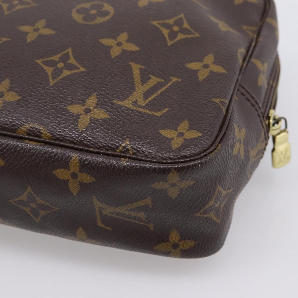 LOUIS VUITTON Monogram Trousse Toilette 23 Clutch Bag M47524 LV Auth LN241