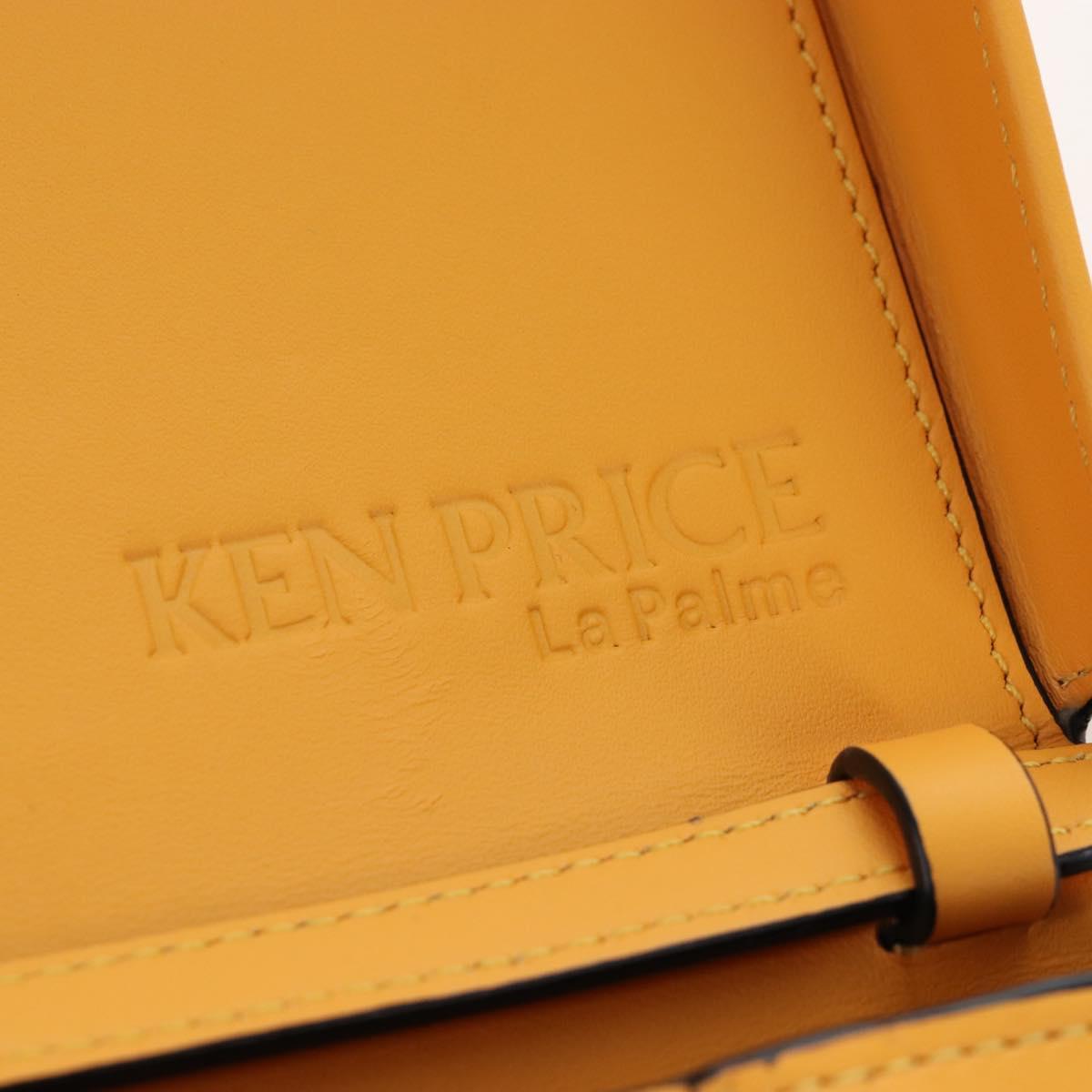LOEWE Ken Price Collaboration Shoulder Bag Leather Yellow Silver Auth LN244M