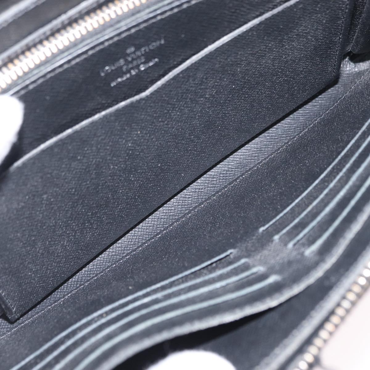 LOUIS VUITTON Taiga Zippy XL Long Wallet Black M44275 LV Auth LN248