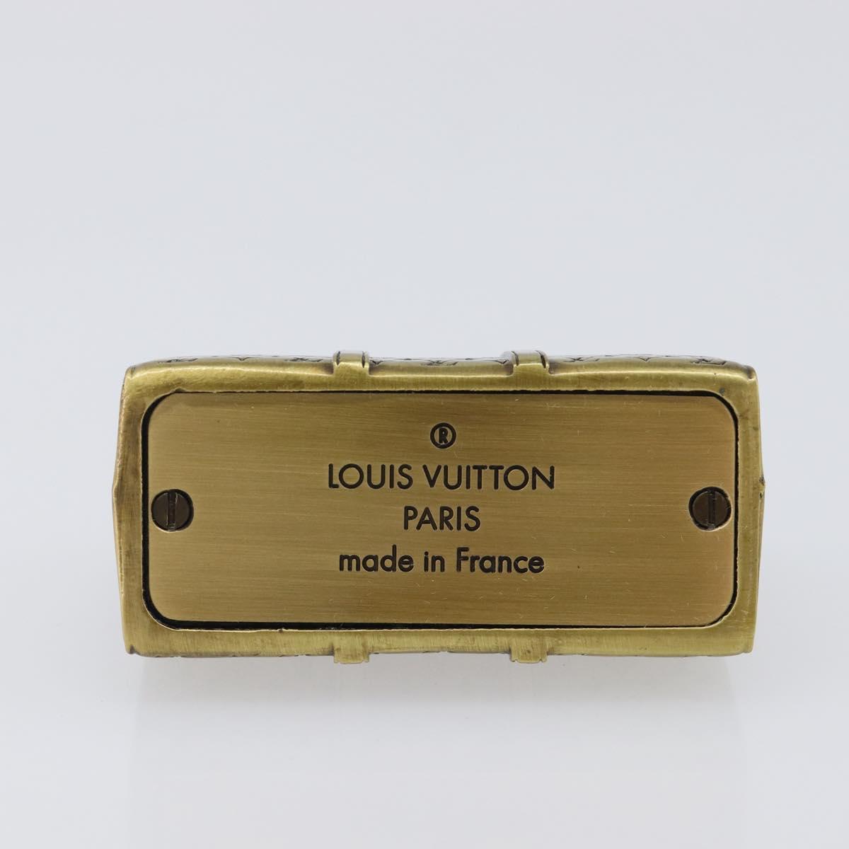 LOUIS VUITTON Monogram Keepall Motif Paper Weight metal Gold Tone LV Auth LN254