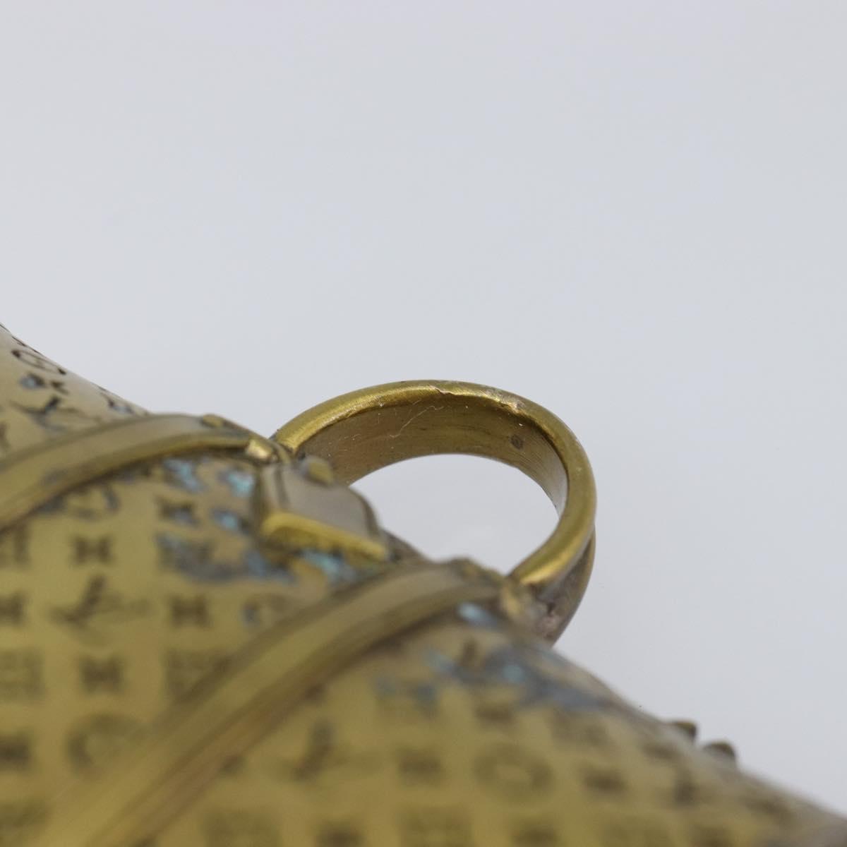 LOUIS VUITTON Monogram Keepall Motif Paper Weight metal Gold Tone LV Auth LN254