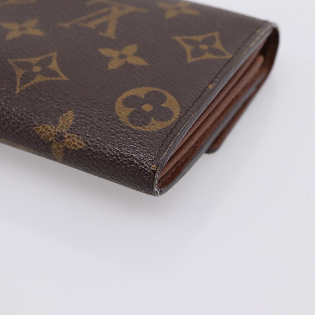 LOUIS VUITTON Monogram Portefeuille Sarah Long Wallet M61734 LV Auth LN259