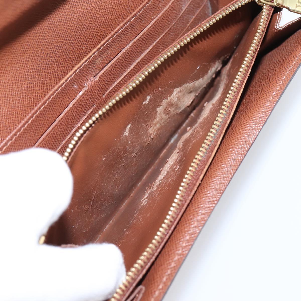 LOUIS VUITTON Monogram Portefeuille Sarah Long Wallet M61734 LV Auth LN259