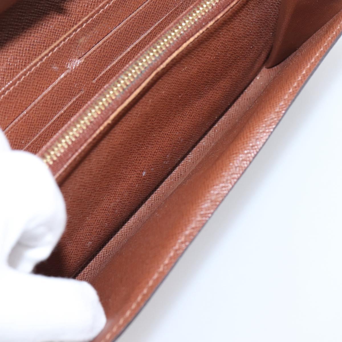 LOUIS VUITTON Monogram Portefeuille Sarah Long Wallet M61734 LV Auth LN259