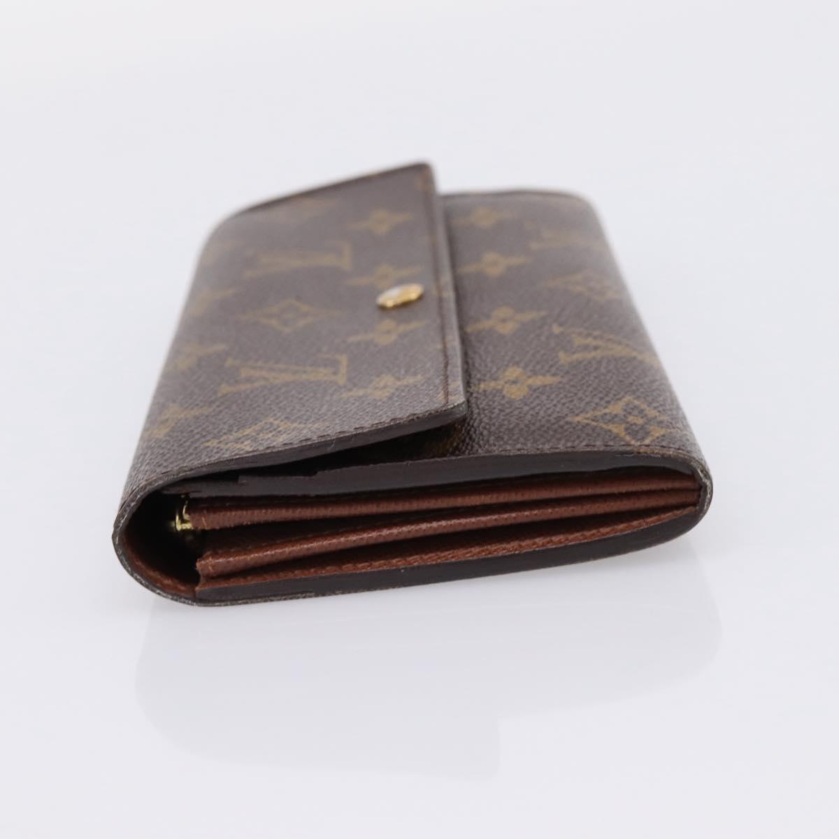 LOUIS VUITTON Monogram Portefeuille Sarah Long Wallet M61734 LV Auth LN259