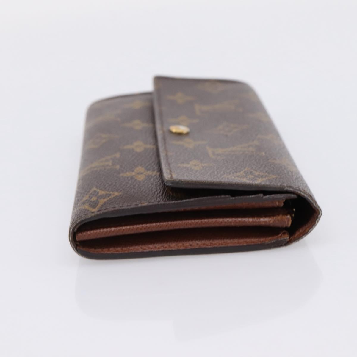 LOUIS VUITTON Monogram Portefeuille Sarah Long Wallet M61734 LV Auth LN259