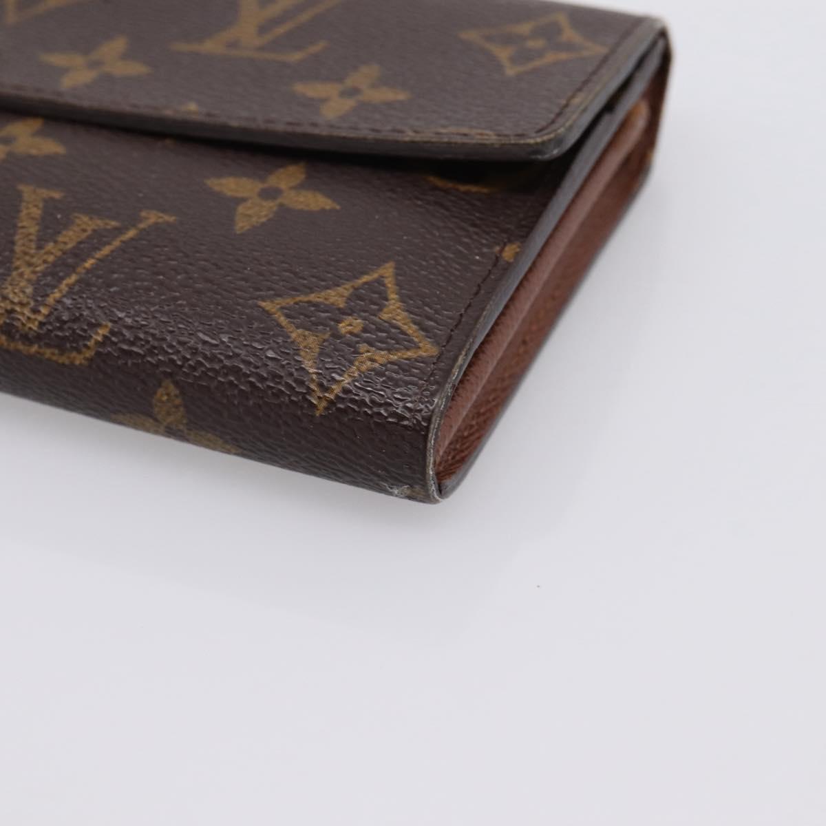LOUIS VUITTON Monogram Portefeuille Sarah Long Wallet M61734 LV Auth LN259