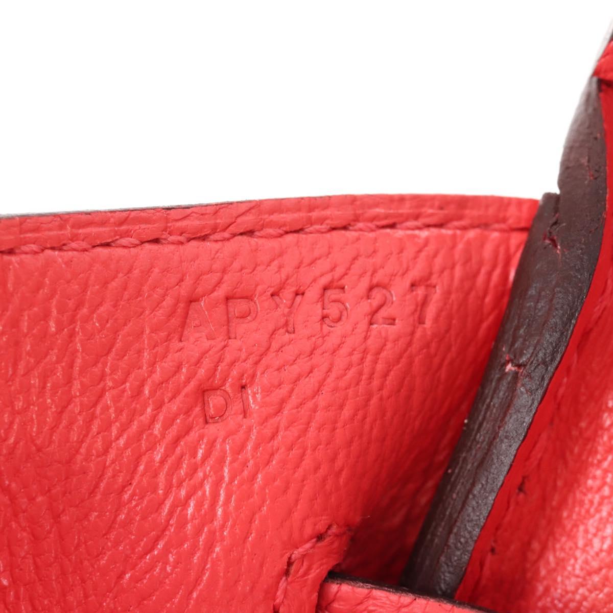 HERMES Birkin 30 Hand Bag Taurillon ClemenceLeather Pink Gold Auth LN261SM