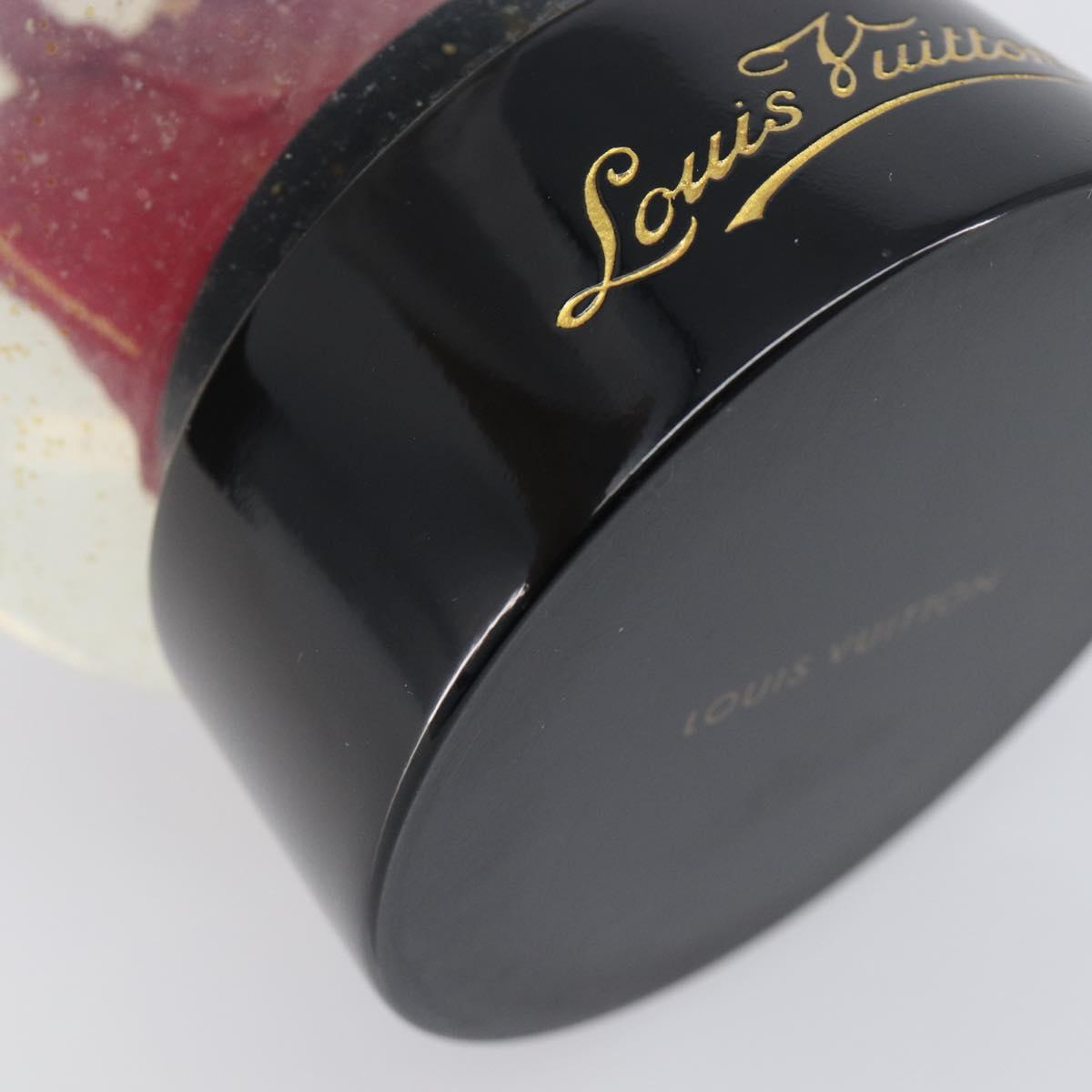 LOUIS VUITTON Alma Snow Globe Glass Red LV Auth LN262