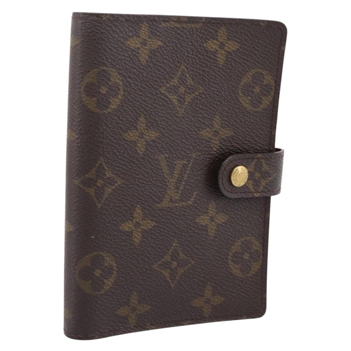 LOUIS VUITTON Monogram Agenda PM Day Planner Cover R20005 LV Auth LN265