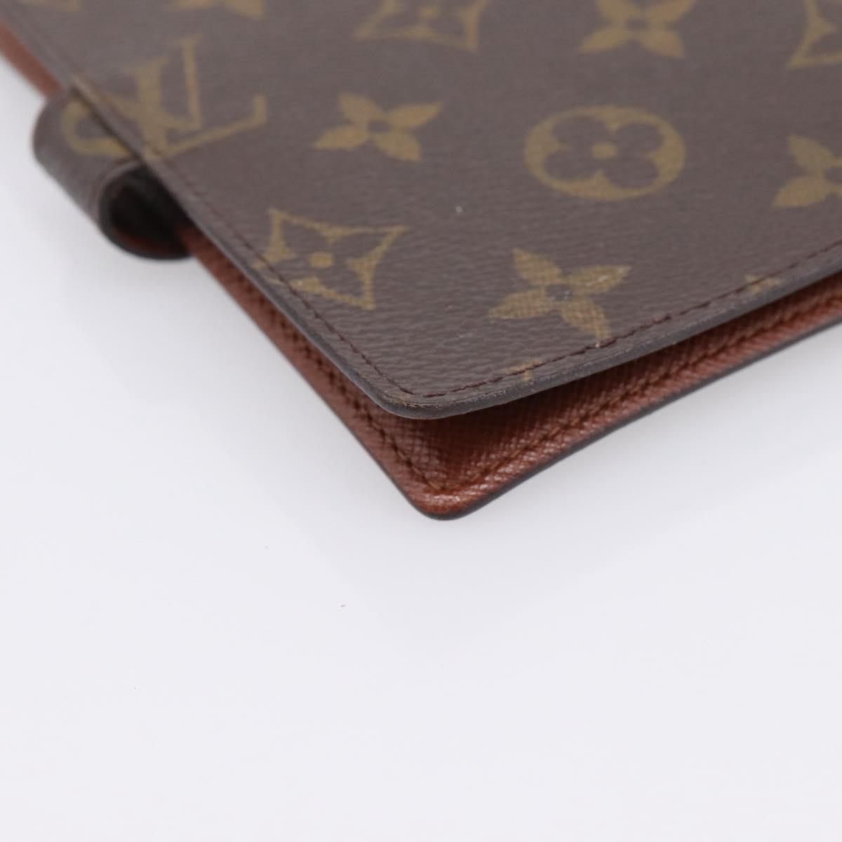 LOUIS VUITTON Monogram Agenda PM Day Planner Cover R20005 LV Auth LN265