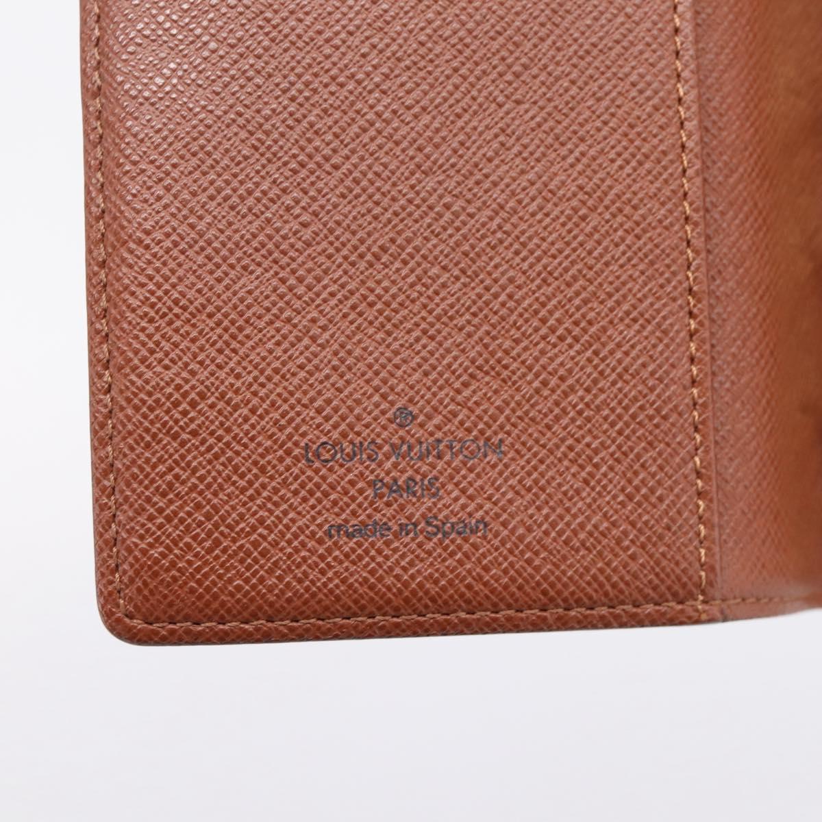 LOUIS VUITTON Monogram Agenda PM Day Planner Cover R20005 LV Auth LN265
