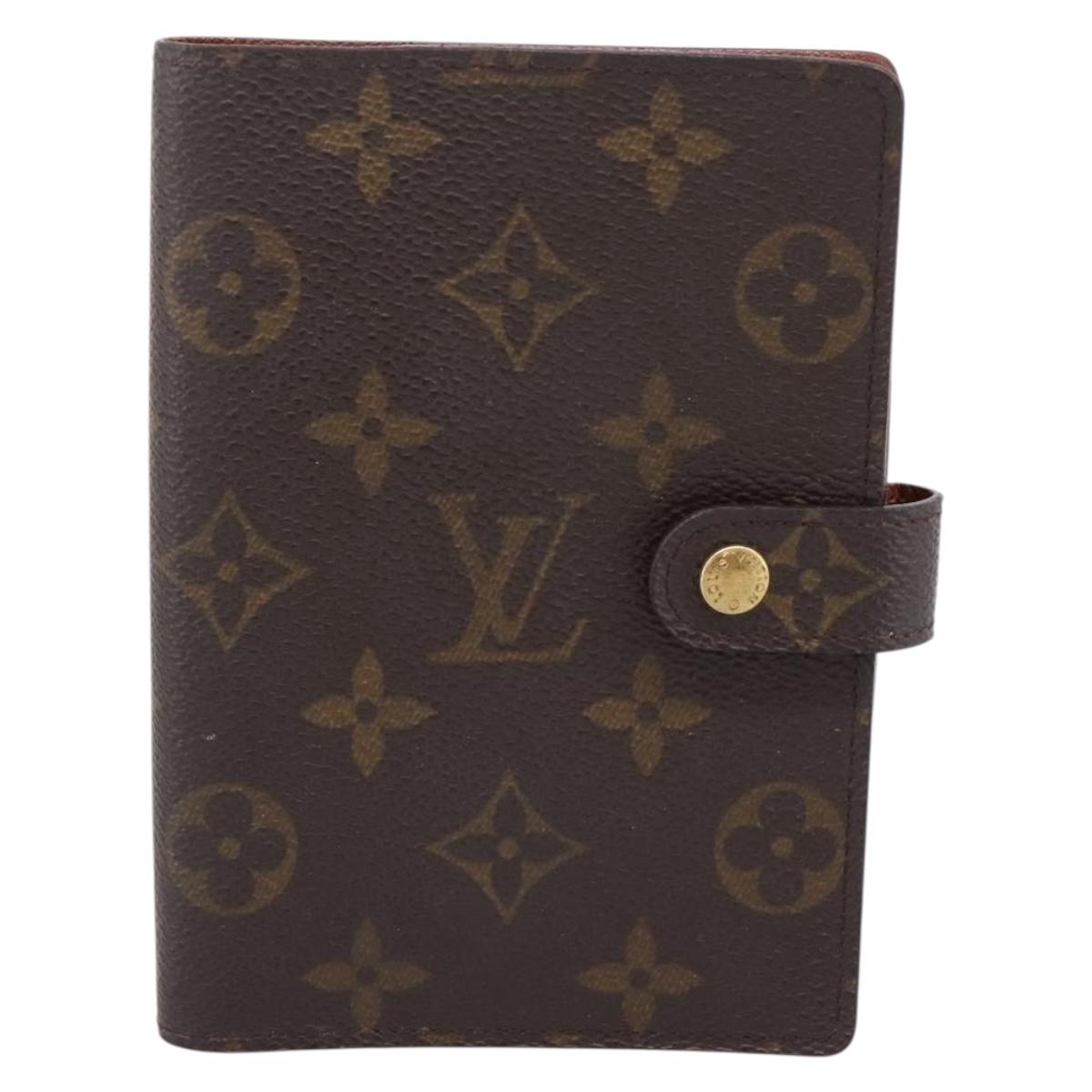 LOUIS VUITTON Monogram Agenda PM Day Planner Cover R20005 LV Auth LN265