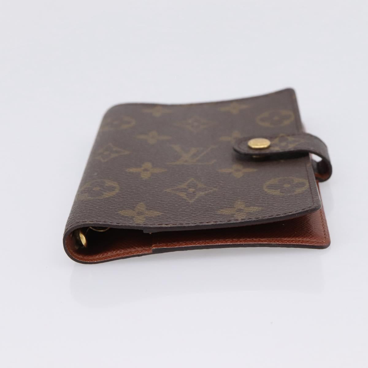 LOUIS VUITTON Monogram Agenda PM Day Planner Cover R20005 LV Auth LN265
