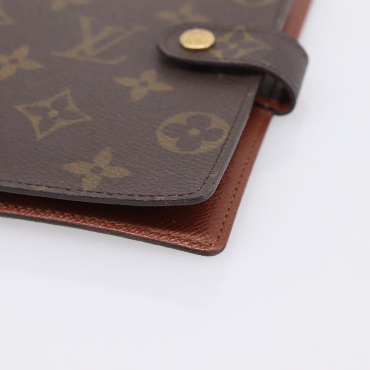 LOUIS VUITTON Monogram Agenda PM Day Planner Cover R20005 LV Auth LN265