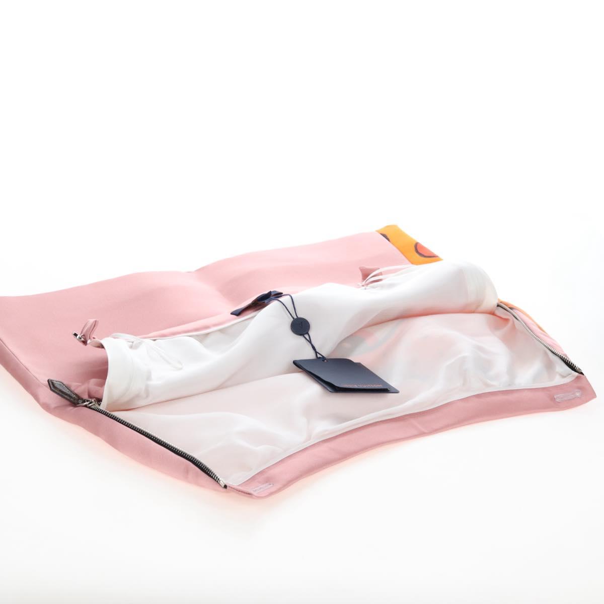 LOUIS VUITTON Skirt Silk Sun Yitian Collaboration 36 Pink LV Auth LN272M