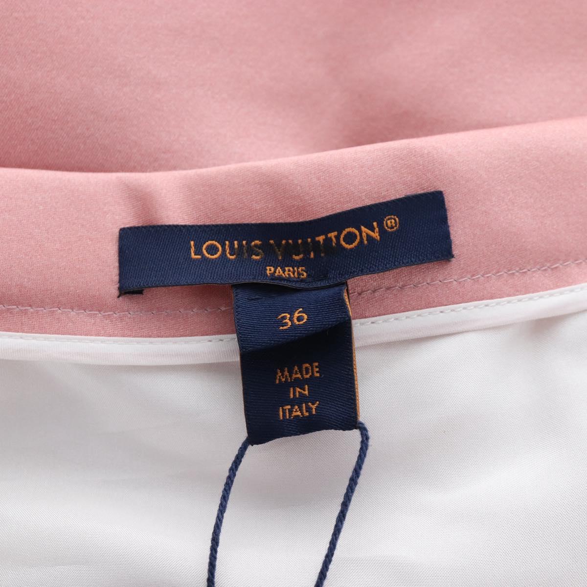 LOUIS VUITTON Skirt Silk Sun Yitian Collaboration 36 Pink LV Auth LN272M