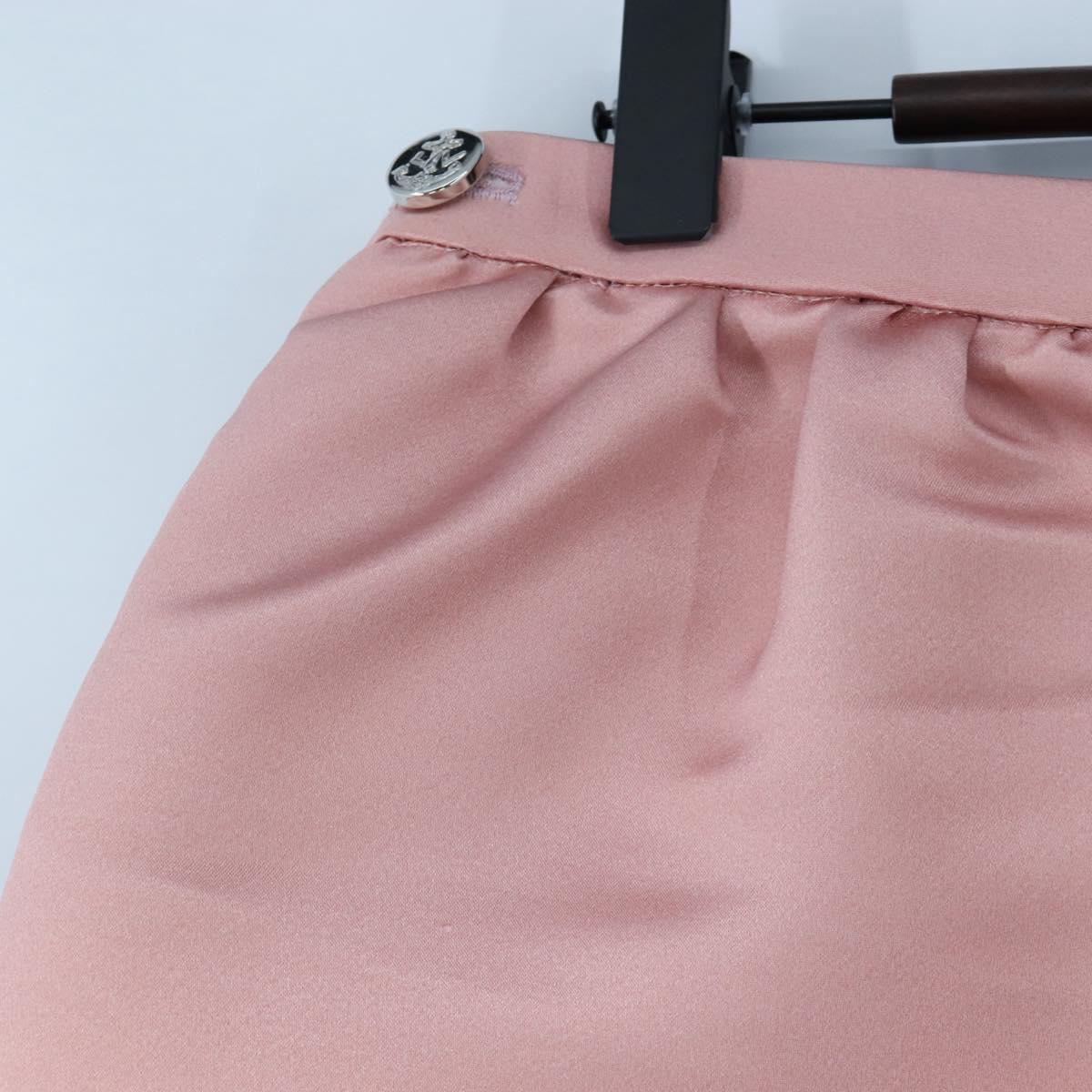LOUIS VUITTON Skirt Silk Sun Yitian Collaboration 36 Pink LV Auth LN272M