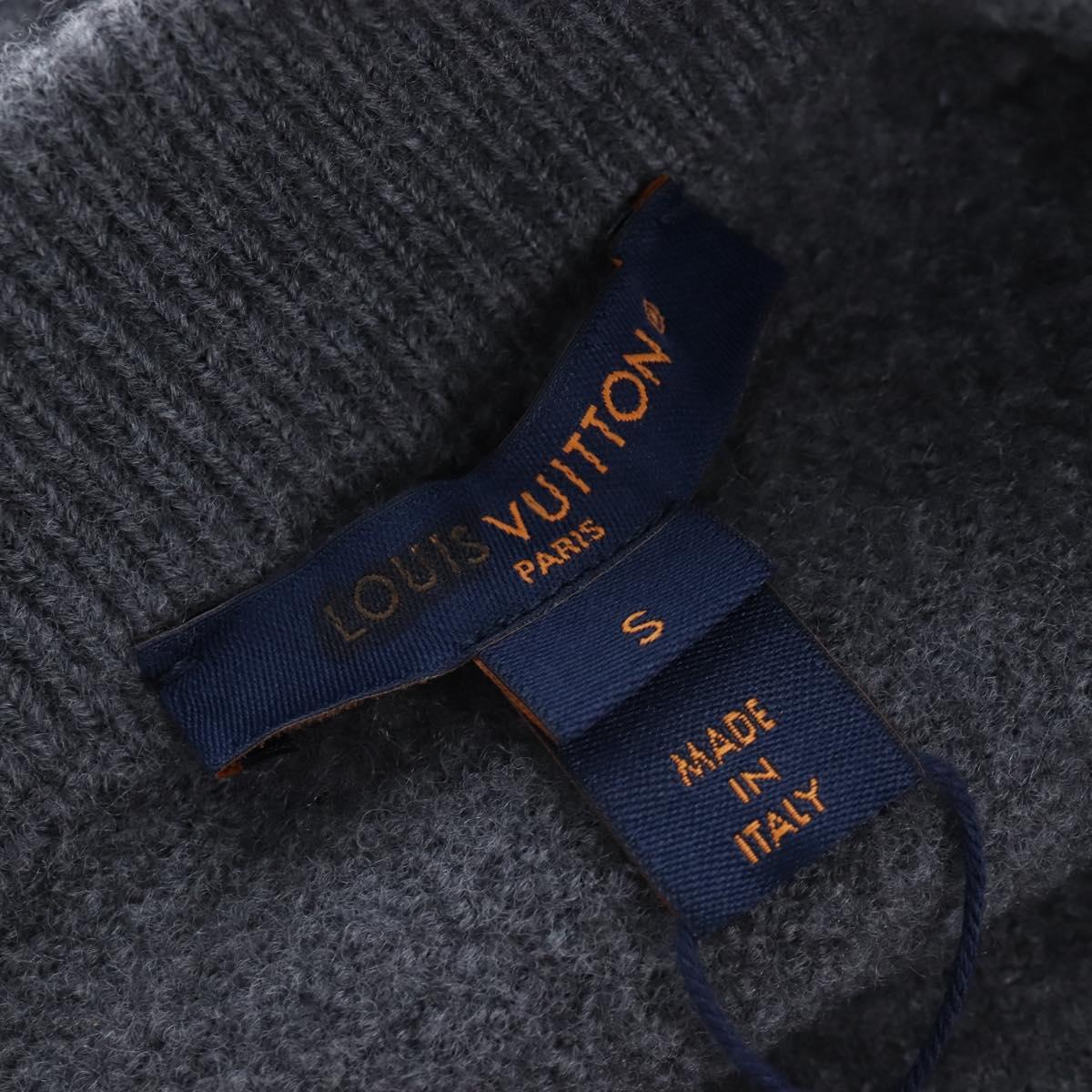 LOUIS VUITTON Skirt Wool S Gray LV Auth LN273M