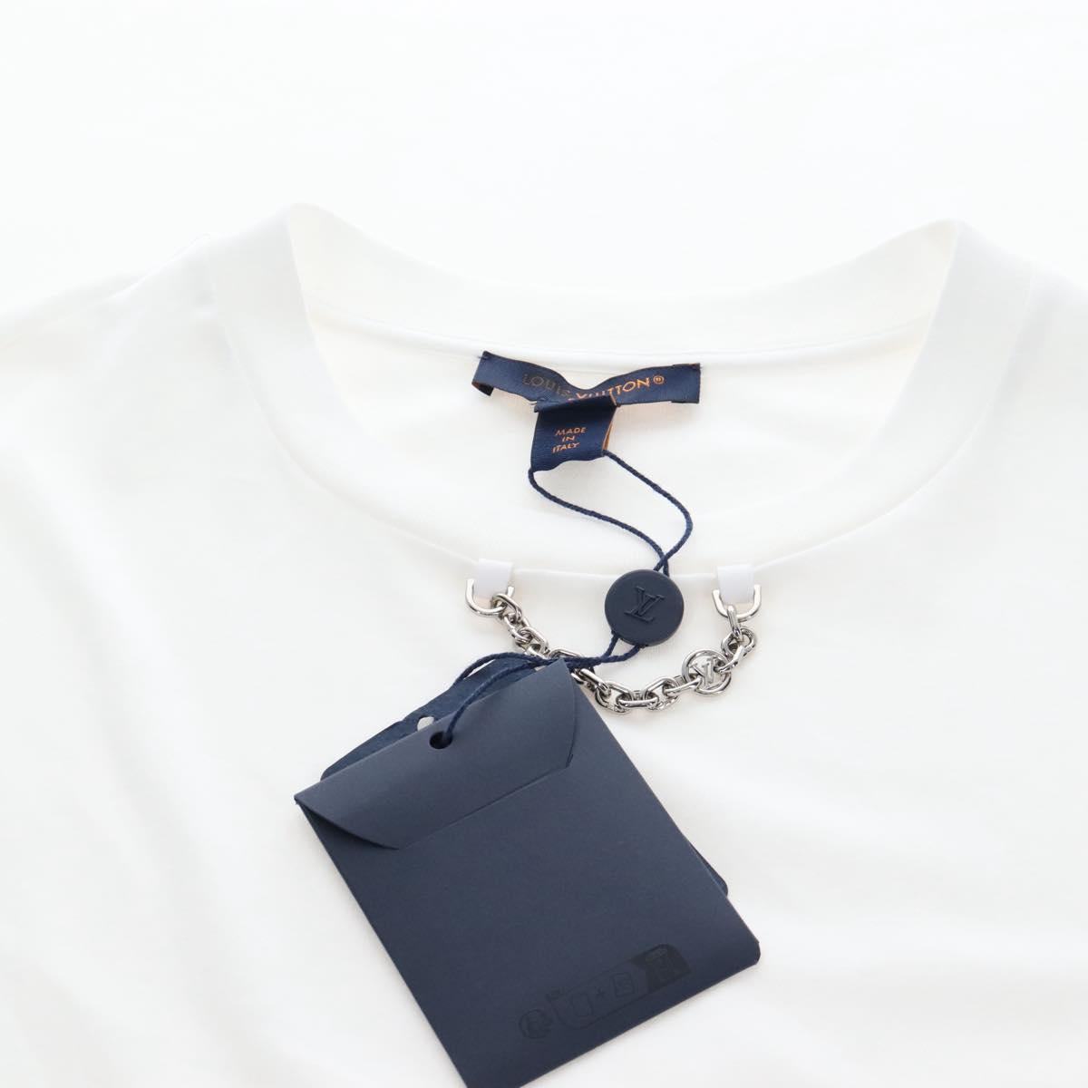 LOUIS VUITTON T Shirt Dress Cotton Sun Yitian collaboration XS White Auth LN274M