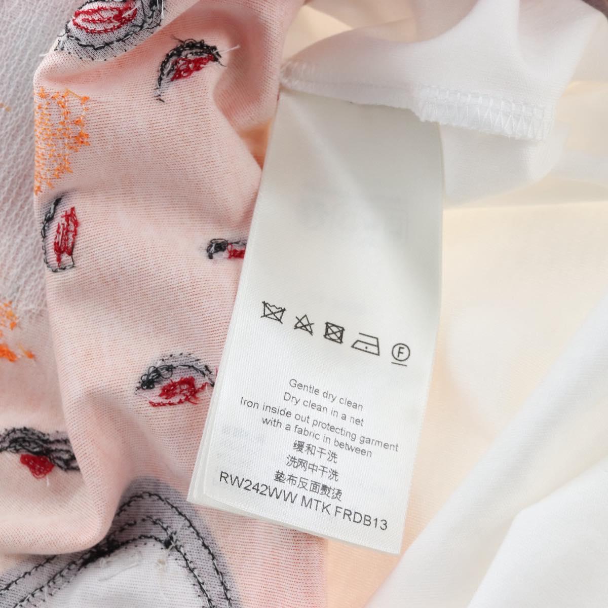 LOUIS VUITTON T Shirt Dress Cotton Sun Yitian collaboration XS White Auth LN274M