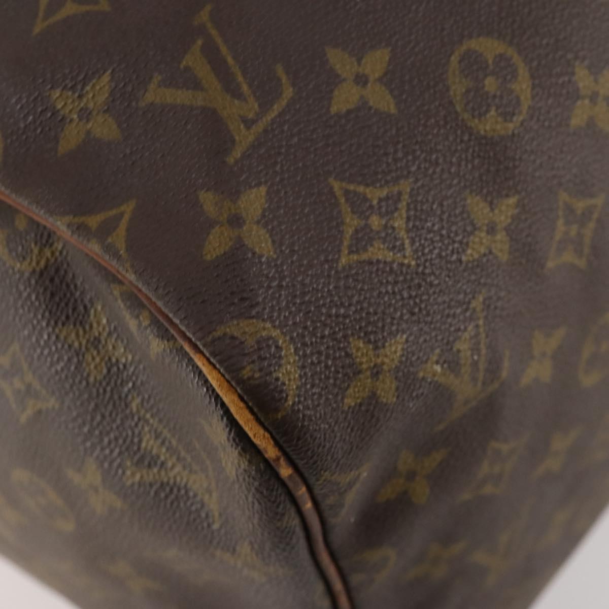 LOUIS VUITTON Monogram Sac Souple 55 Boston Bag M41622 LV Auth LNZ001