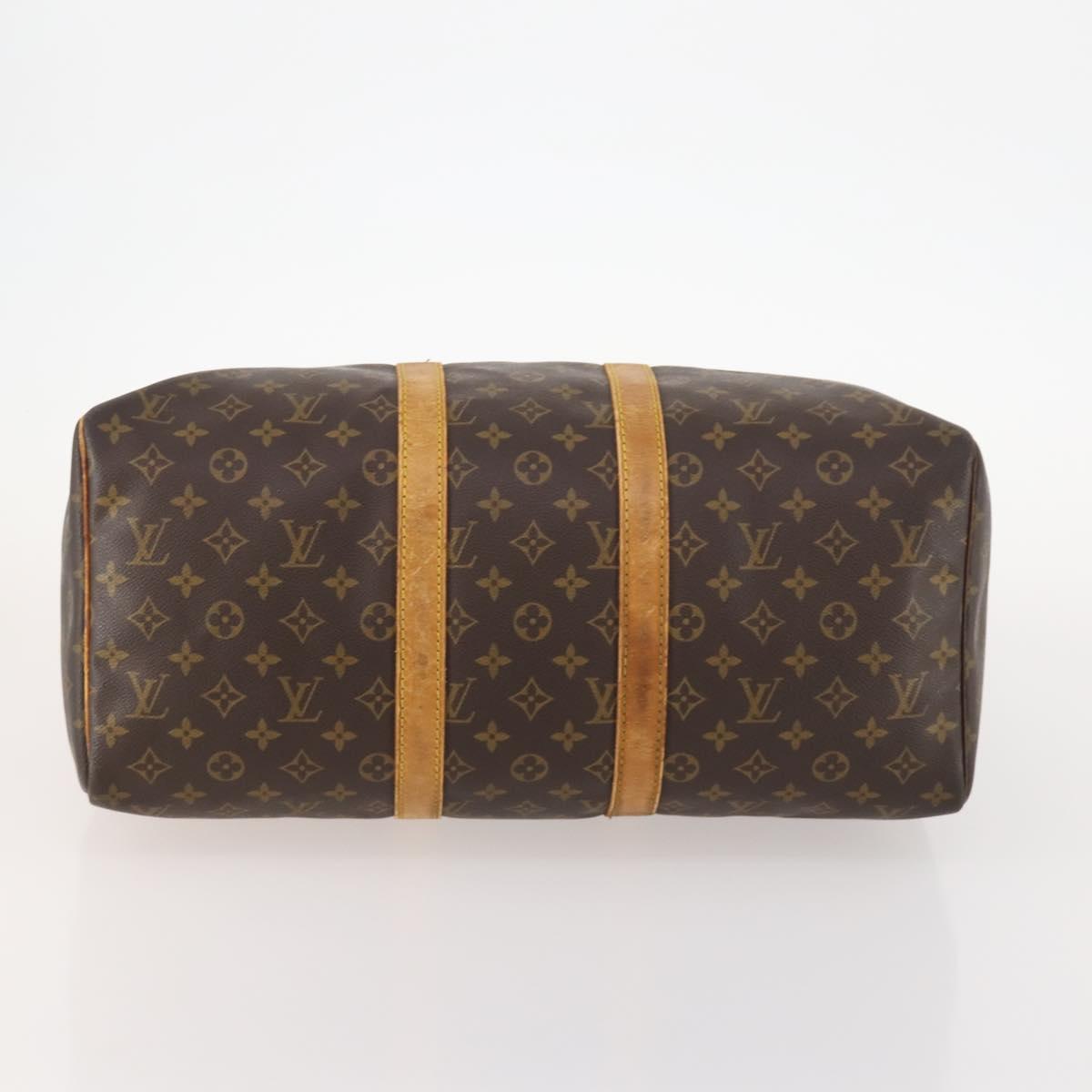 LOUIS VUITTON Monogram Keepall 45 Boston Bag M41428 LV Auth LNZ003