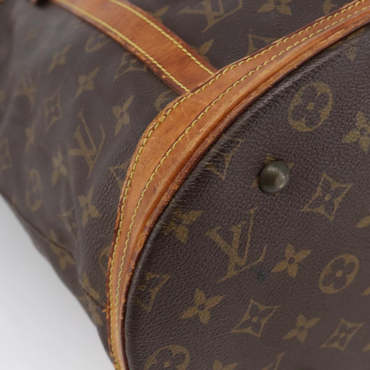LOUIS VUITTON Monogram Bucket GM Shoulder Bag M42236 LV Auth LNZ004