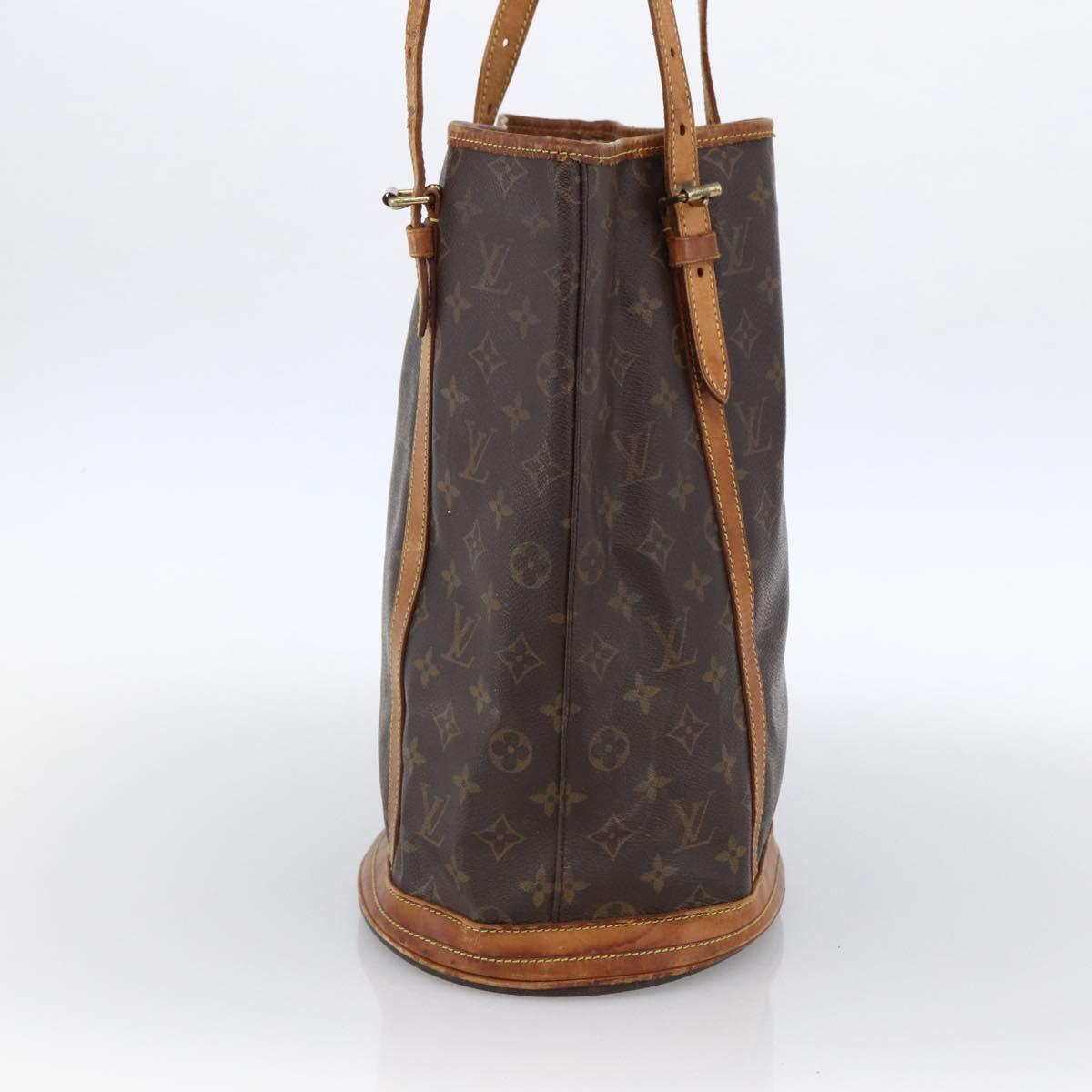 LOUIS VUITTON Monogram Bucket GM Shoulder Bag M42236 LV Auth LNZ004