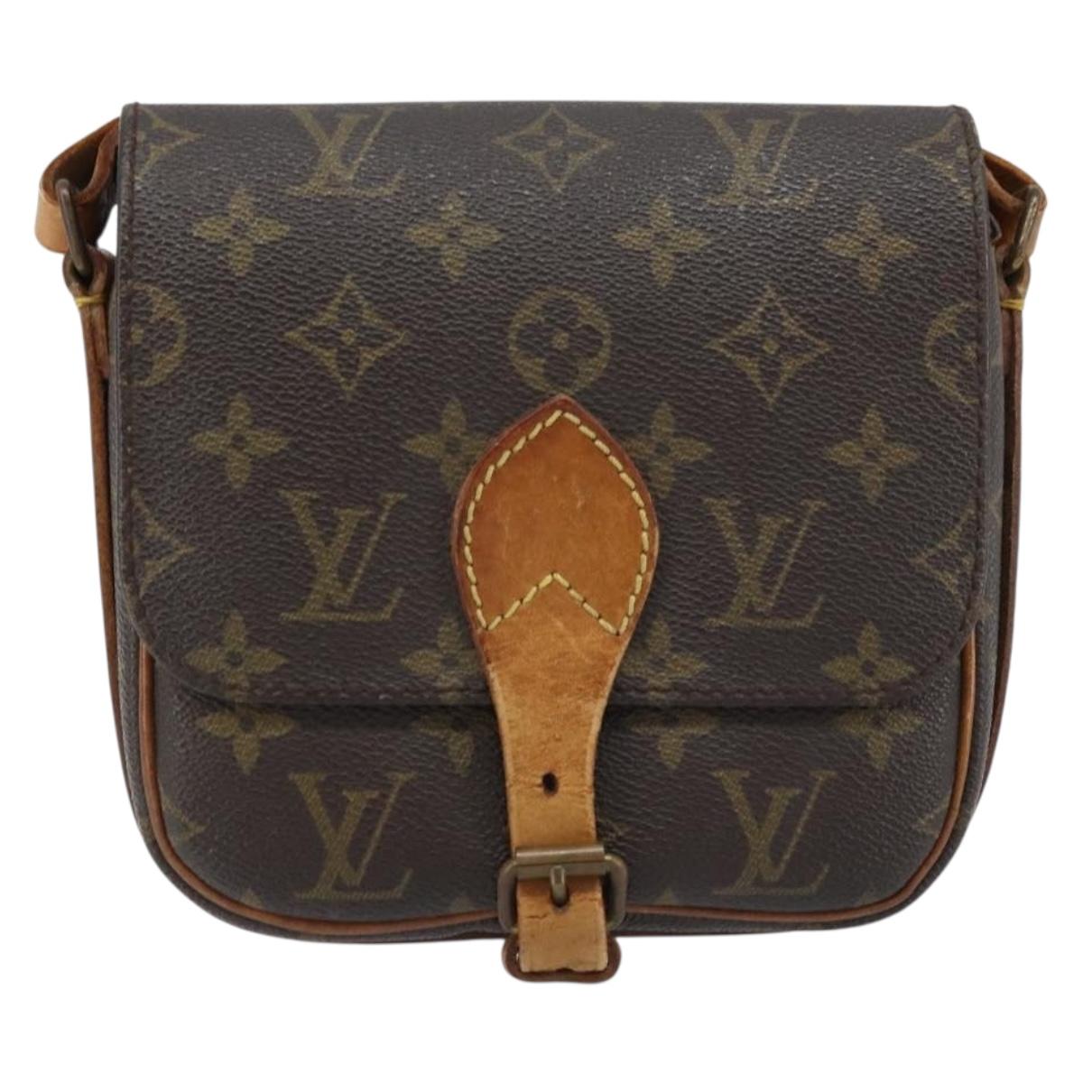 LOUIS VUITTON Monogram Cartouchiere PM Shoulder Bag M51254 LV Auth LNZ012