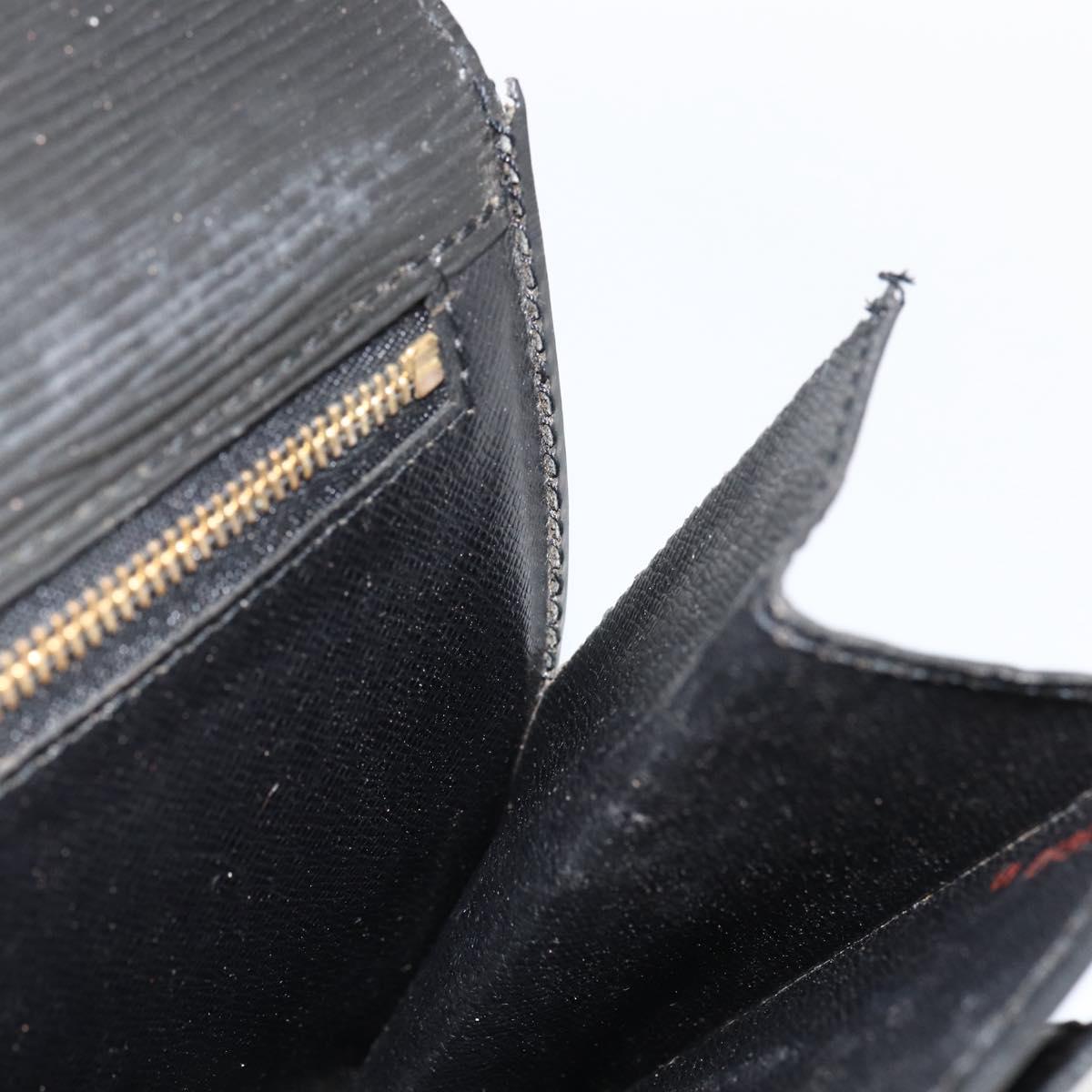 LOUIS VUITTON Epi Serie Dragonne Clutch Bag Black Noir M52612 LV Auth LNZ013