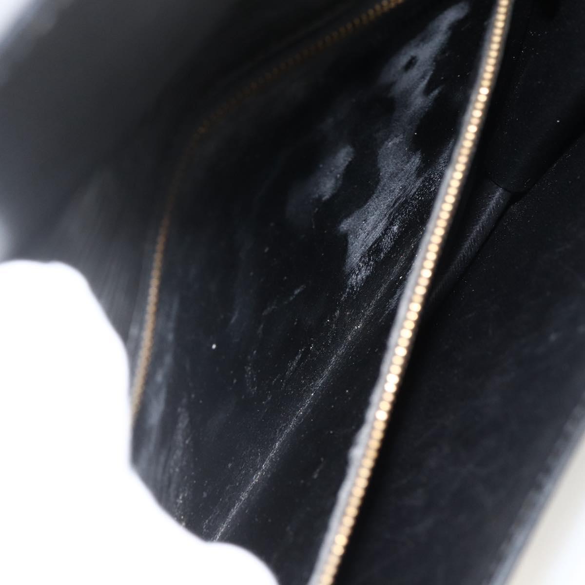 LOUIS VUITTON Epi Serie Dragonne Clutch Bag Black Noir M52612 LV Auth LNZ013