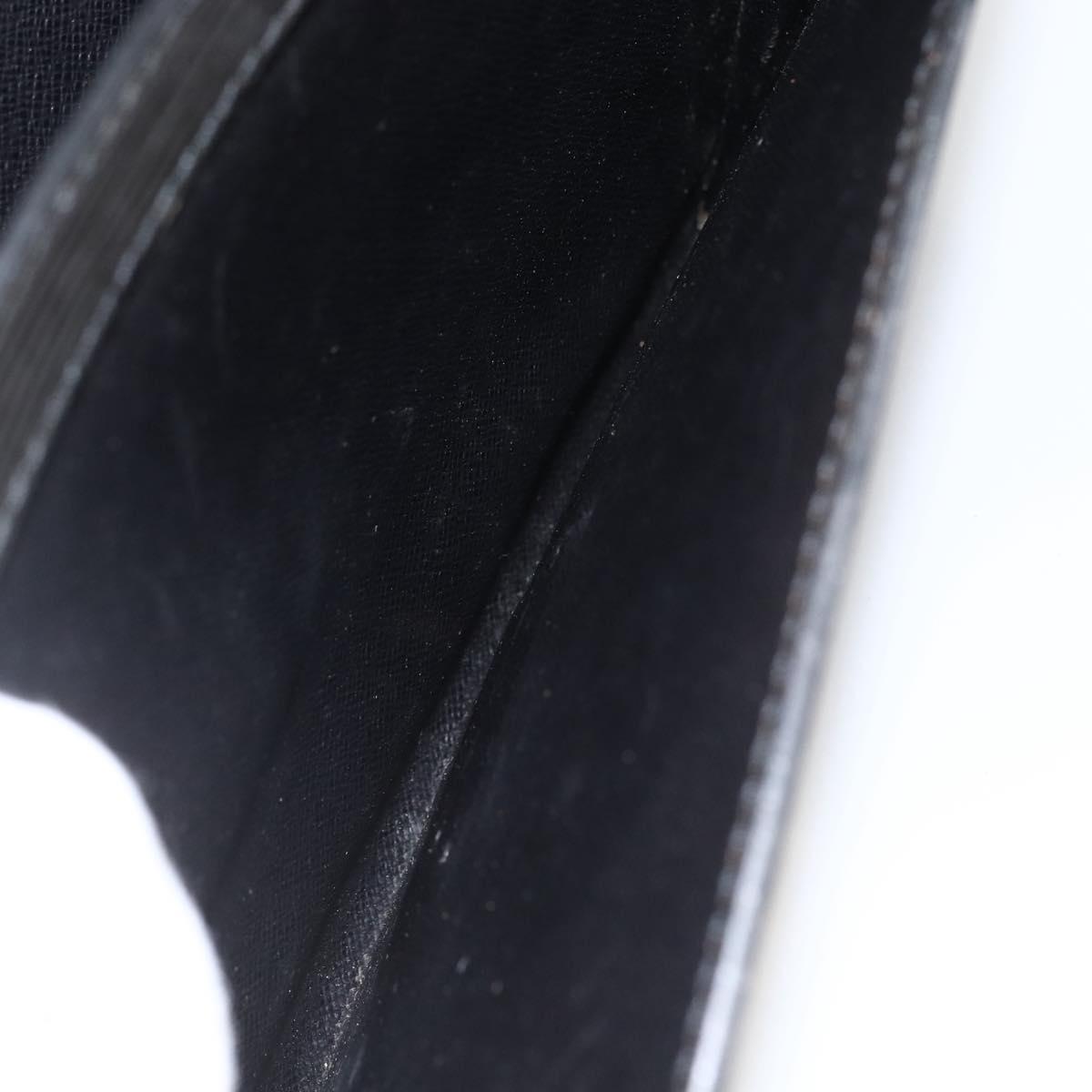 LOUIS VUITTON Epi Serie Dragonne Clutch Bag Black Noir M52612 LV Auth LNZ013