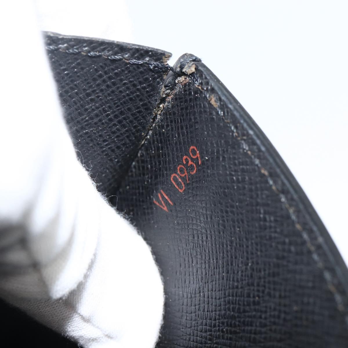 LOUIS VUITTON Epi Serie Dragonne Clutch Bag Black Noir M52612 LV Auth LNZ013