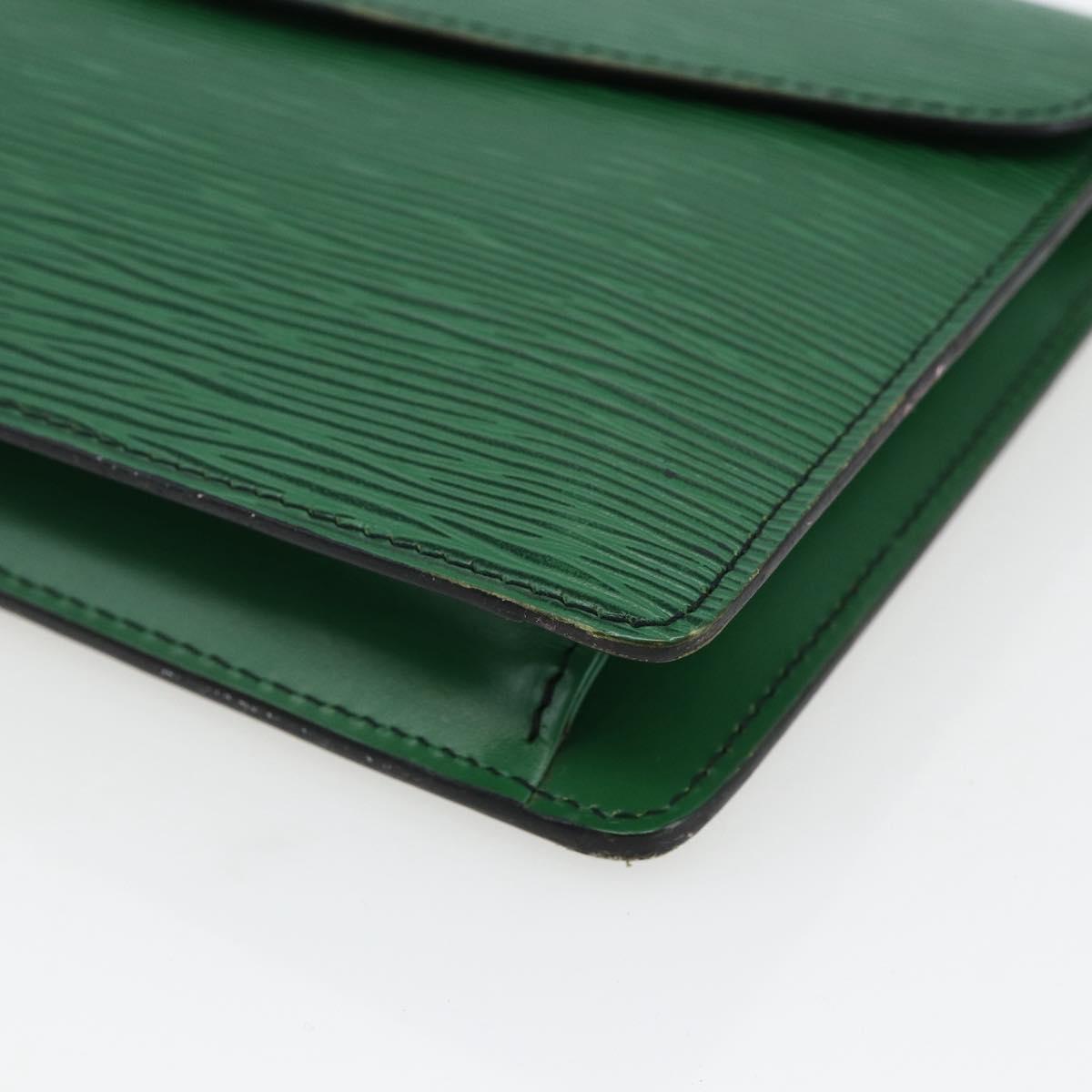 LOUIS VUITTON Epi Montaigne 23 Clutch Bag Green M52664 LV Auth LNZ018