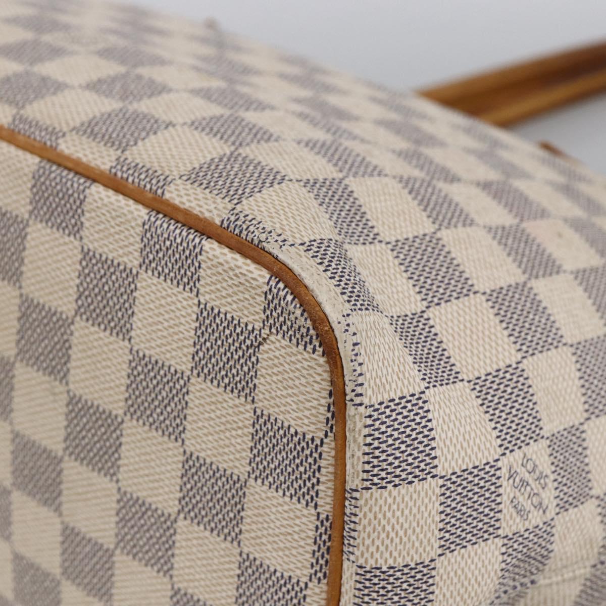 LOUIS VUITTON Damier Azur Saleya PM Tote Bag N51186 LV Auth LNZ019