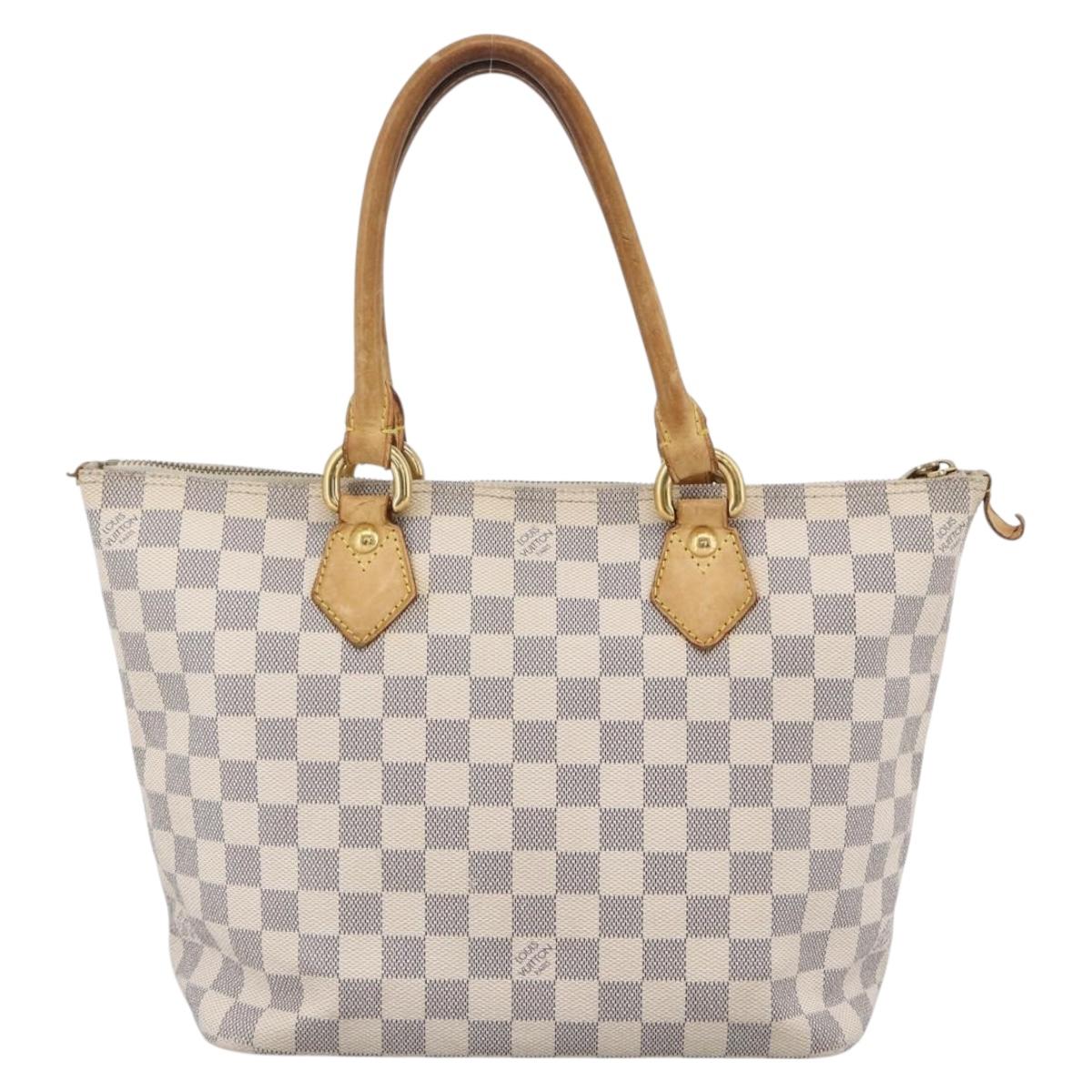 LOUIS VUITTON Damier Azur Saleya PM Tote Bag N51186 LV Auth LNZ019